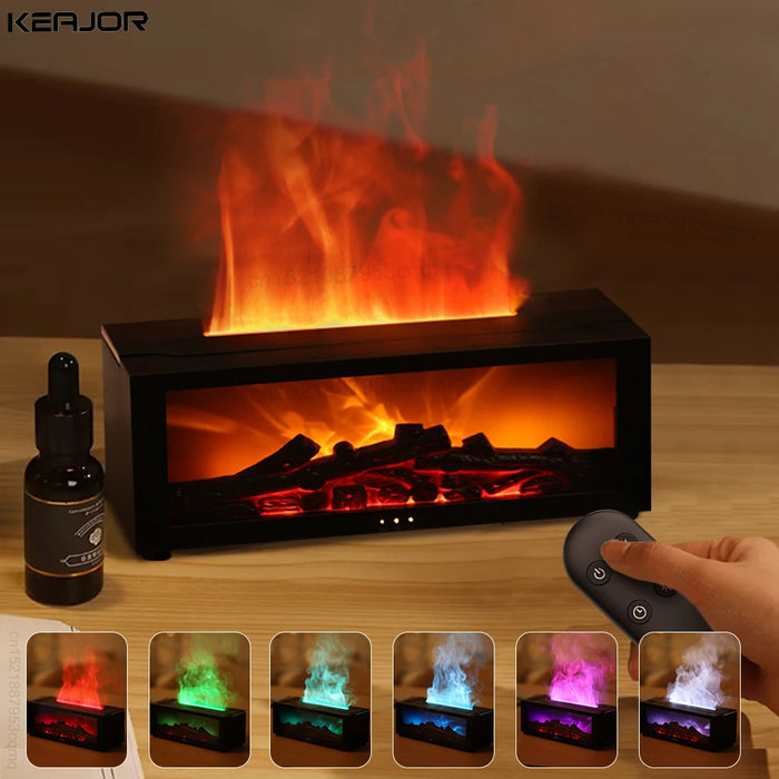 Flame Aroma Diffuser & Humidifier with Remote